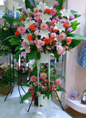 フラワースタンド花2段