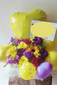楽屋花バルーンアレンジ