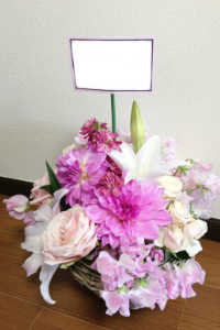 お祝いアレンジ花